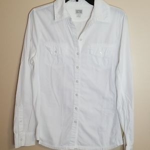 CONVERSE White Womens  Long Sleeve Shirt